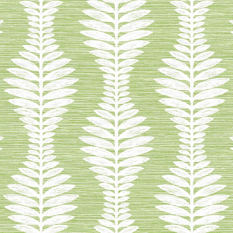 Coastal Haven Carina Leaf Ogee Wallpaper