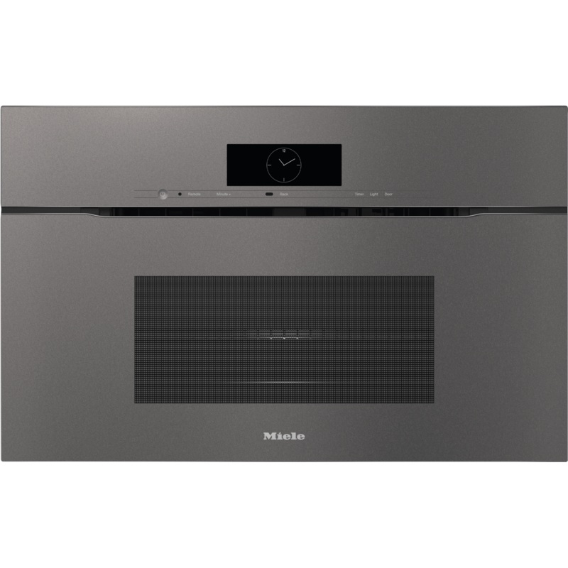 Miele H7870BMXGG H 7870 Bmx Graphite Grey – 30″ Handleless Compact Speed Oven In A Perfectly Combinable Design With Automatic Programs And Roast Probe.