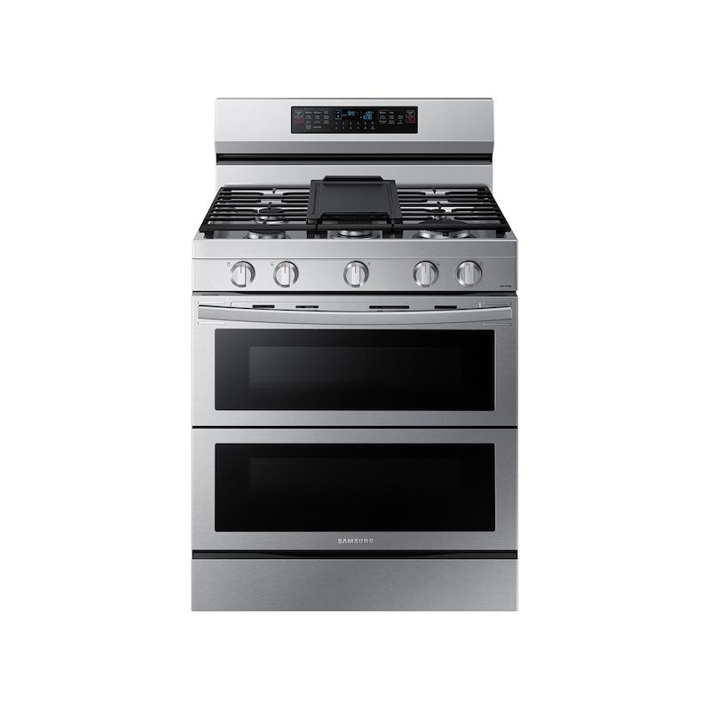 Samsung NX60A6751SS 6.0 cu. ft. Smart Freestanding Gas Range with Flex Duo, Stainless Cooktop & Air Fry in Stainless Steel