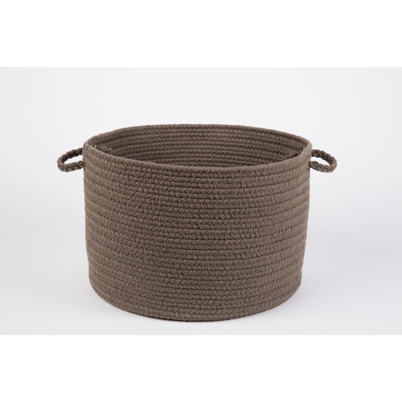 Smyth Fabric Basket August Grove Color: Dark Taupe