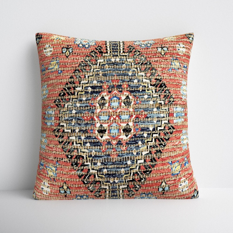 Vince Embroidered Throw Pillow-18″x18″