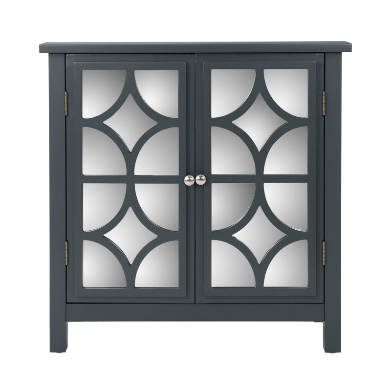 Antrim 2 Door Accent Cabinet Brayden Studio Color: Charcoal Gray
