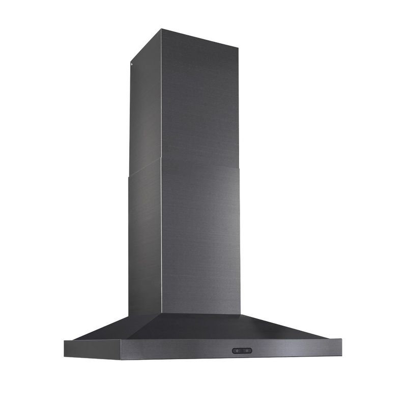Broan EW5430BLS **DISCONTINUED** Broan Elite EW54 Series 30-Inch Wall-Mount Range Hood, 600 Max Blower CFM, Black Stainless Steel