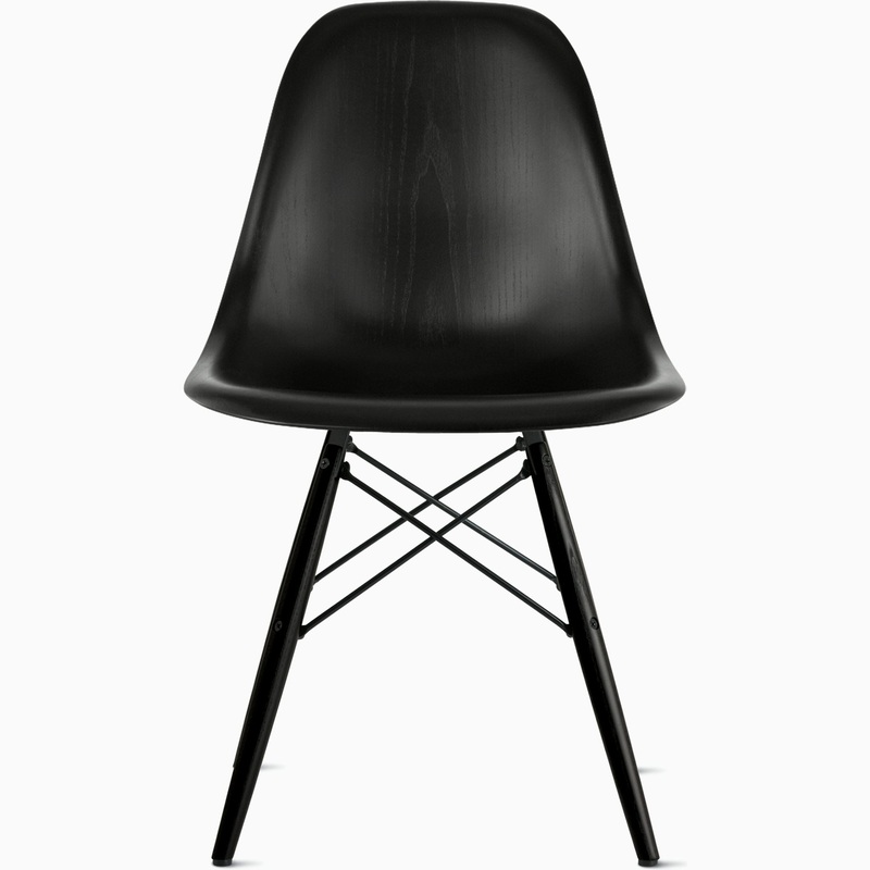 Eames Molded Wood Side Chair with Dowel Base