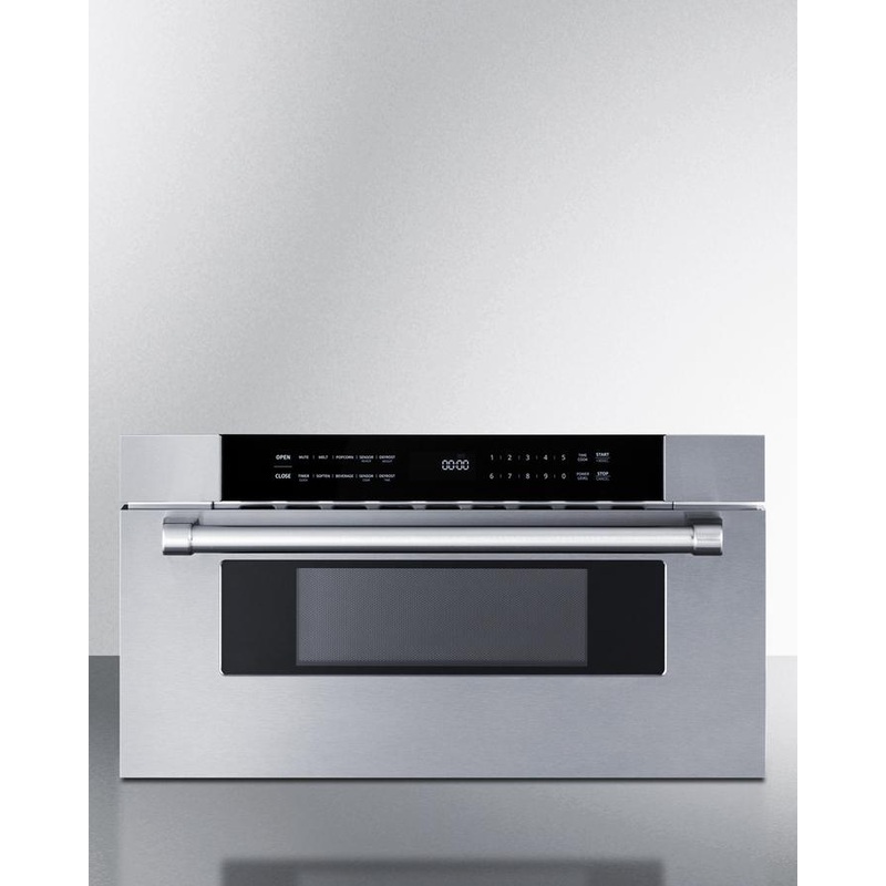 Summit MDR30SS 30″ Wide Built-In Drawer Microwave