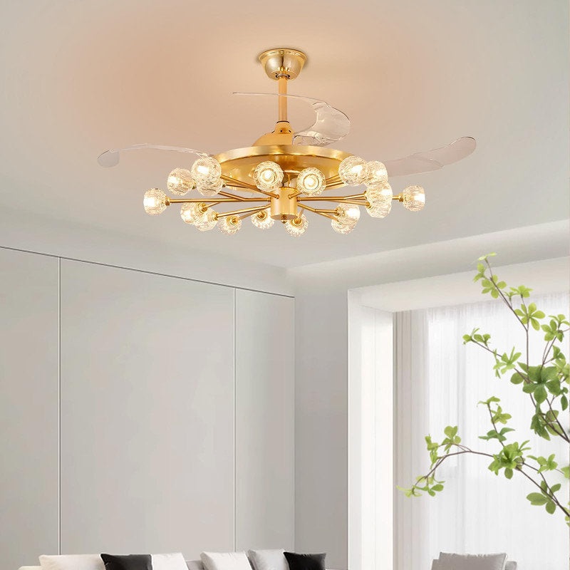 Averygrace Ceiling Fan with 18 Light Kit Mercer41 Size: 40.94″