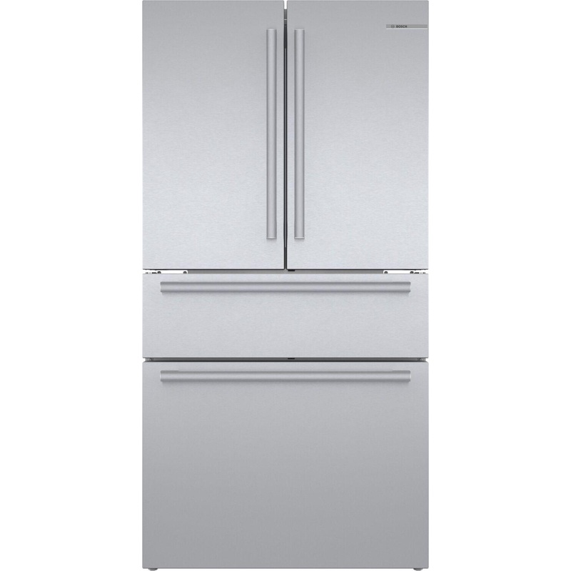 Bosch B36CL80SNS 800 Series, French Door Bottom freezer, multi door, 36”, Brushed steel (with anti-fingerprint)