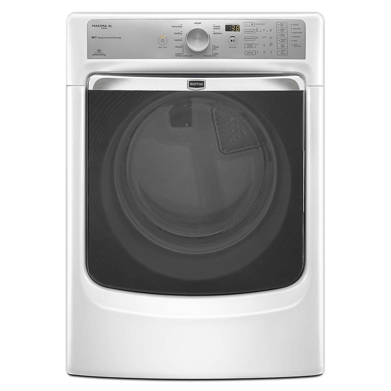 Maytag MGD8000AW Maxima XL HE Steam Dryer with a quiet SoundGuard drum