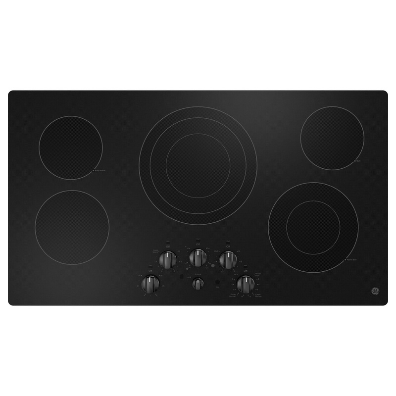 JEP5036DTBB GE 36″ Built-In Knob Control Electric Cooktop