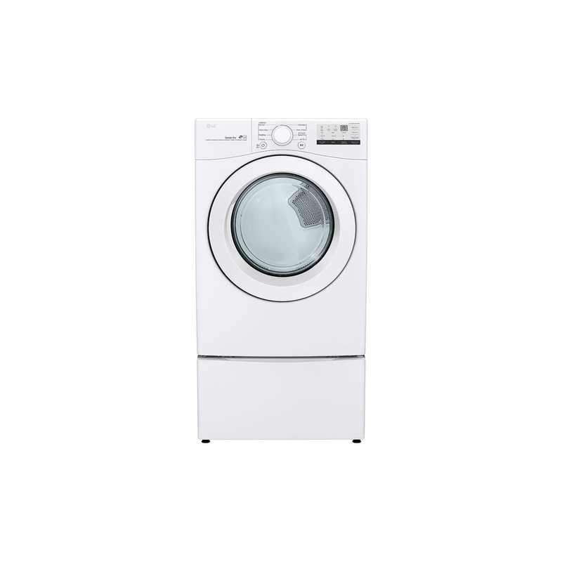 Lg DLE3400W 7.4 cu. ft. Large Capacity Electric Dryer – White