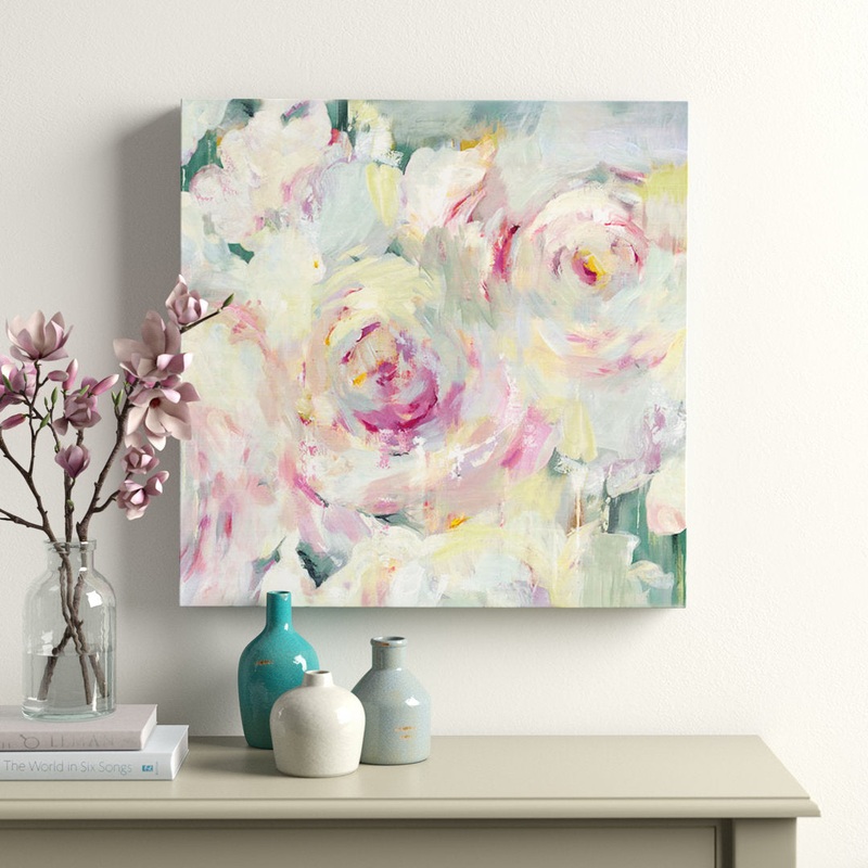 Shabby Peony II by PI Galerie – Print Willa Arlo Interiors Size: 48″ H x 48″ W x 1.5″ D Format: Canvas