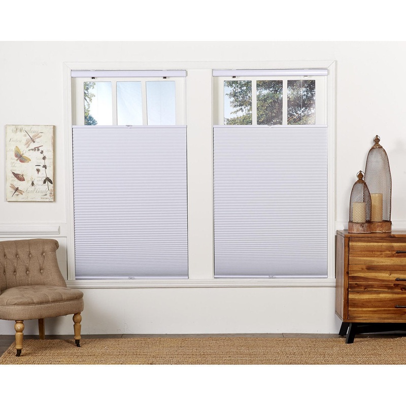 Sheba 1.5 inch Cordless Blackout Top Down bottom Up Cellular Shade Symple Stuff Blind Size: 61.5″ W x 72″ L Finish: White