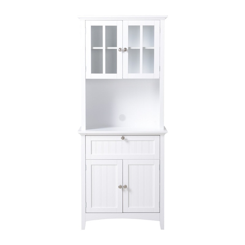 Sorens 70.25″ Kitchen Pantry Highland Dunes Finish: White