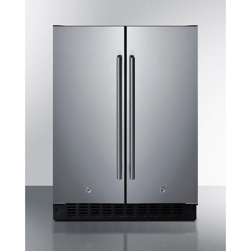Summit FFRF24SS 24″ Wide Built-In Refrigerator-Freezer