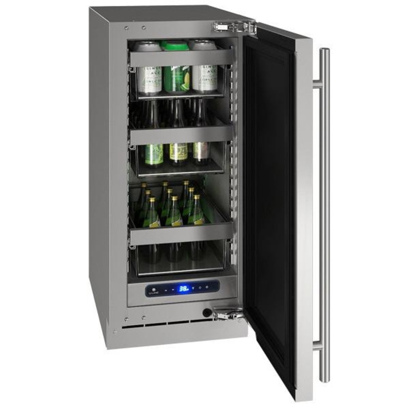 U-Line UHRE515SS01A Hre515 15″ Refrigerator With Stainless Solid Finish (115 V/60 Hz)
