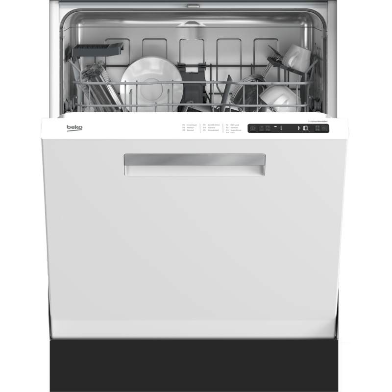 Beko DDN25402W Full Size Dishwasher with (14 place settings, 48.0