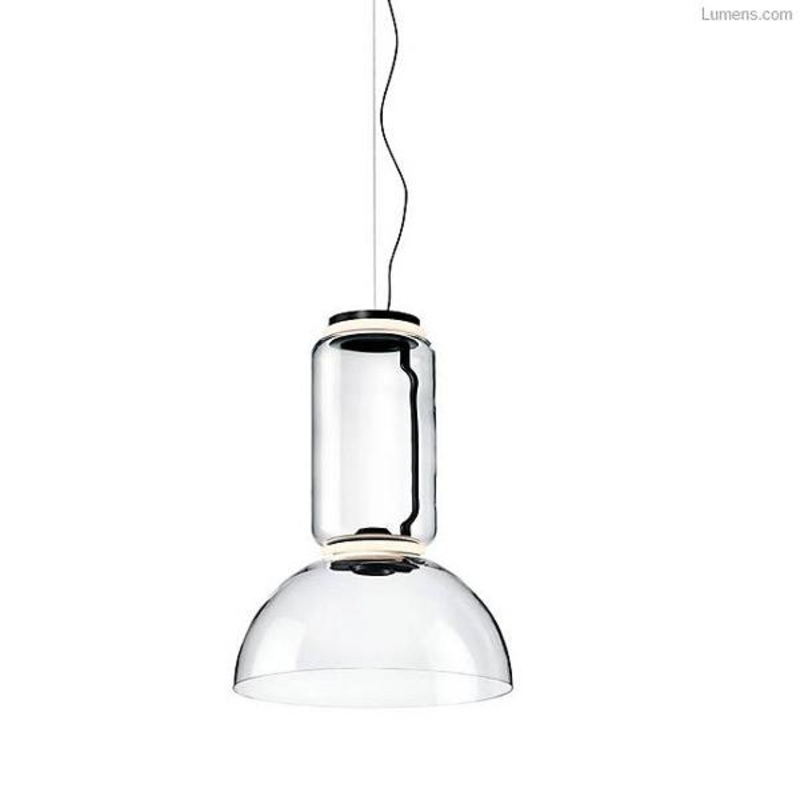 Noctambule Low Cylinder and Bowl LED Pendant