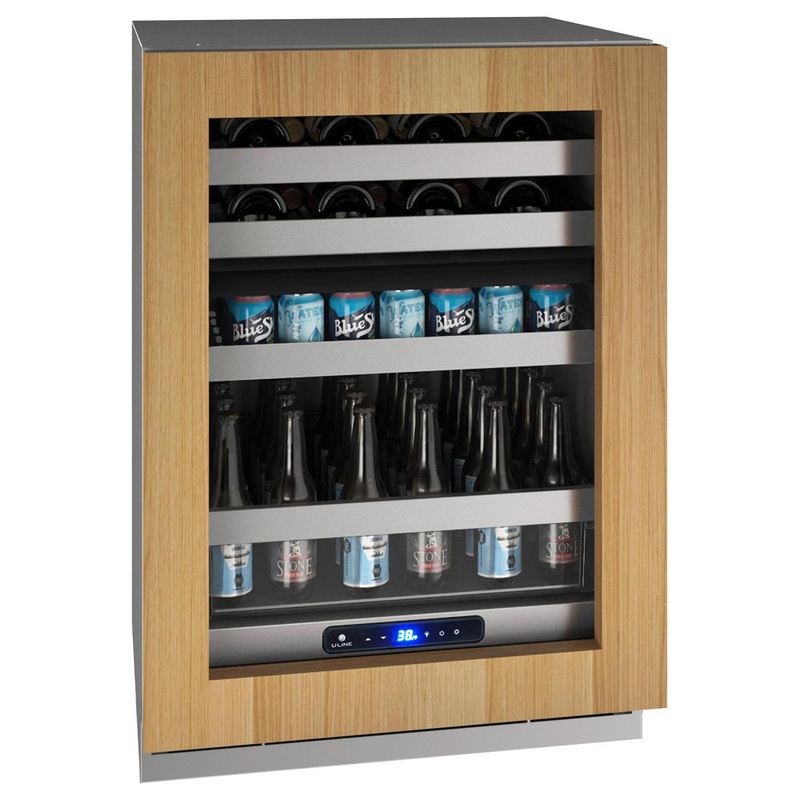 U-Line UHBD524IG01A Hbd524 24″ Dual-zone Beverage Center With Integrated Frame Finish and Field Reversible Door Swing (115 V/60 Hz)