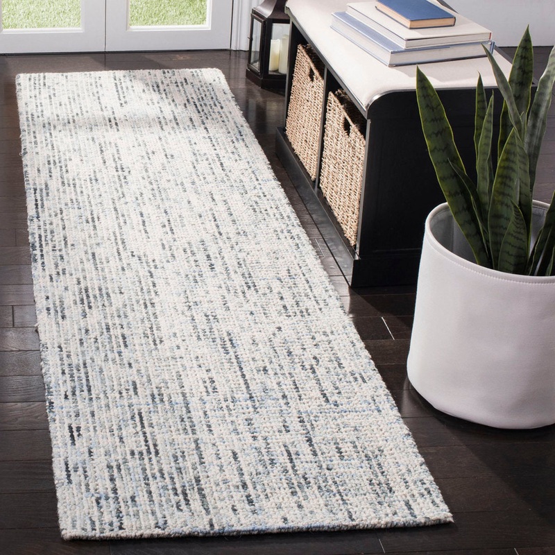 Abstract Hand Tufted Wool Rug Ebern Designs Rug Size: Runner 2’3″ x 6′