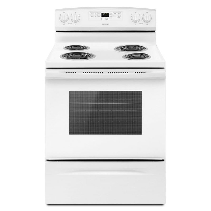 Amana ACR4303MFW 30-inch Amana Electric Range with Bake Assist Temps