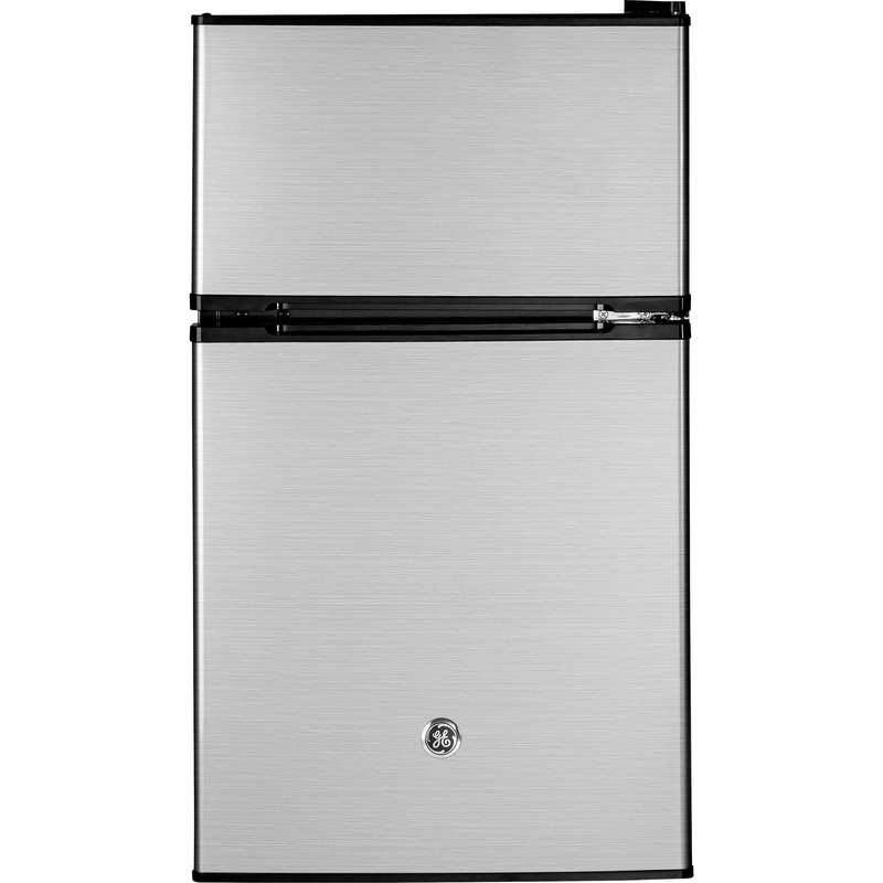 GDE03GLKLB GE ENERGY STAR Double-Door Compact Refrigerator