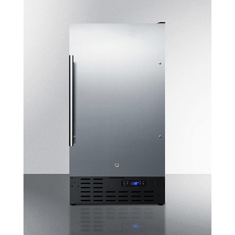 Summit BIM18SSADA 18″ 8 Lb. Drain-Free Icemaker, Ada Compliant