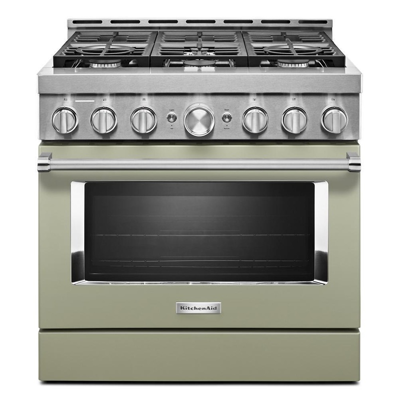 KFGC506JAV KitchenAid 36” Smart Commercial-Style Gas Range with 6 Burners