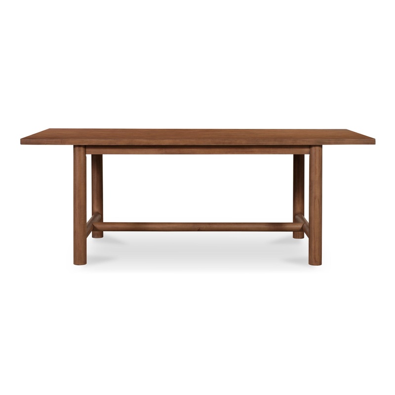 Modern Elegance Dining Table in Dark Brown Pine
