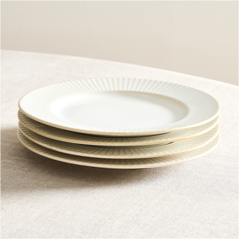 Textured Stoneware Dinner Plate Sets
