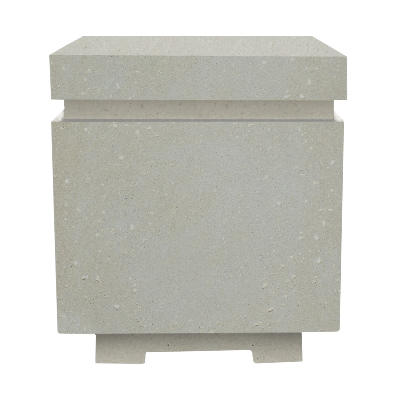 Xo Appliance XOFSQRENC20LS Matching Square Lp Tank Enclosure Gfrc Limestone