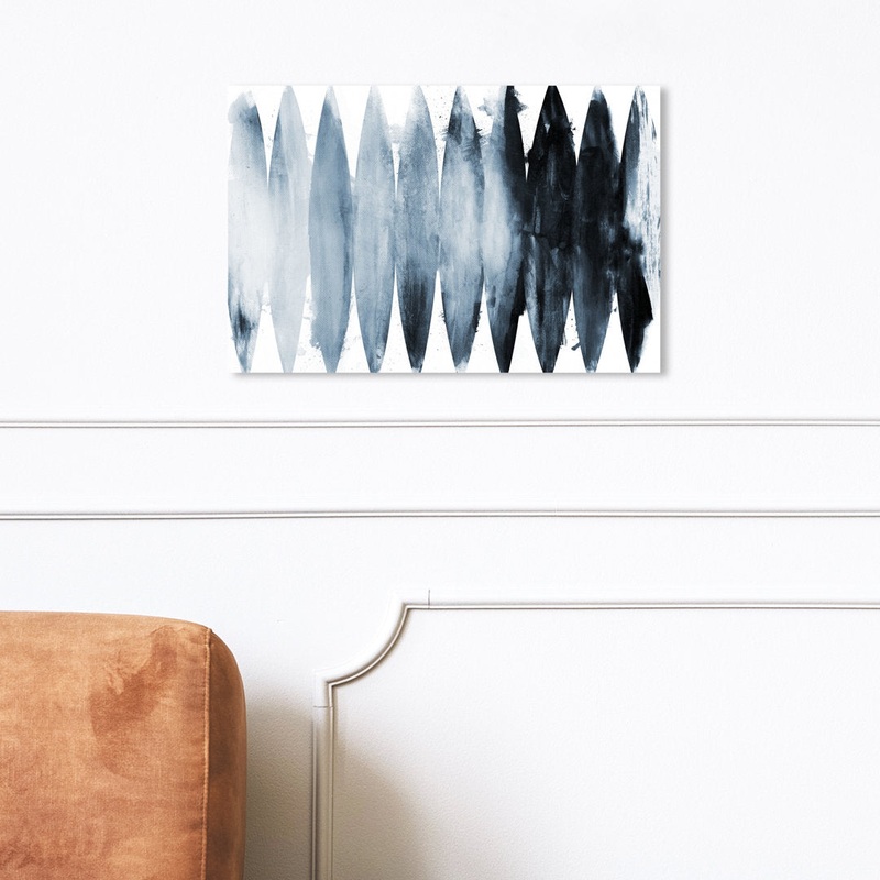 Abstract Paradise Found Muted – Painting Print on Canvas Art Remedy Size: 24″ H x 36″ W x 1.5″ D Format: Wrapped Canvas