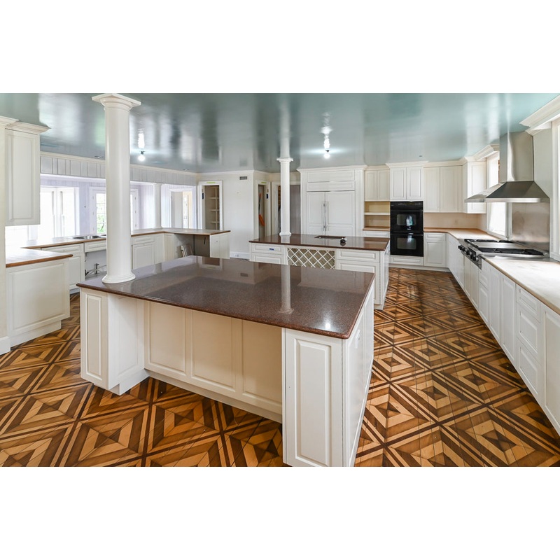 Heritage Traditional Kitchen with Double Island, Granite & Wood Countertops and Appliances