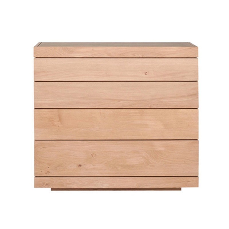 Oak Burger Chest 4 Drawers