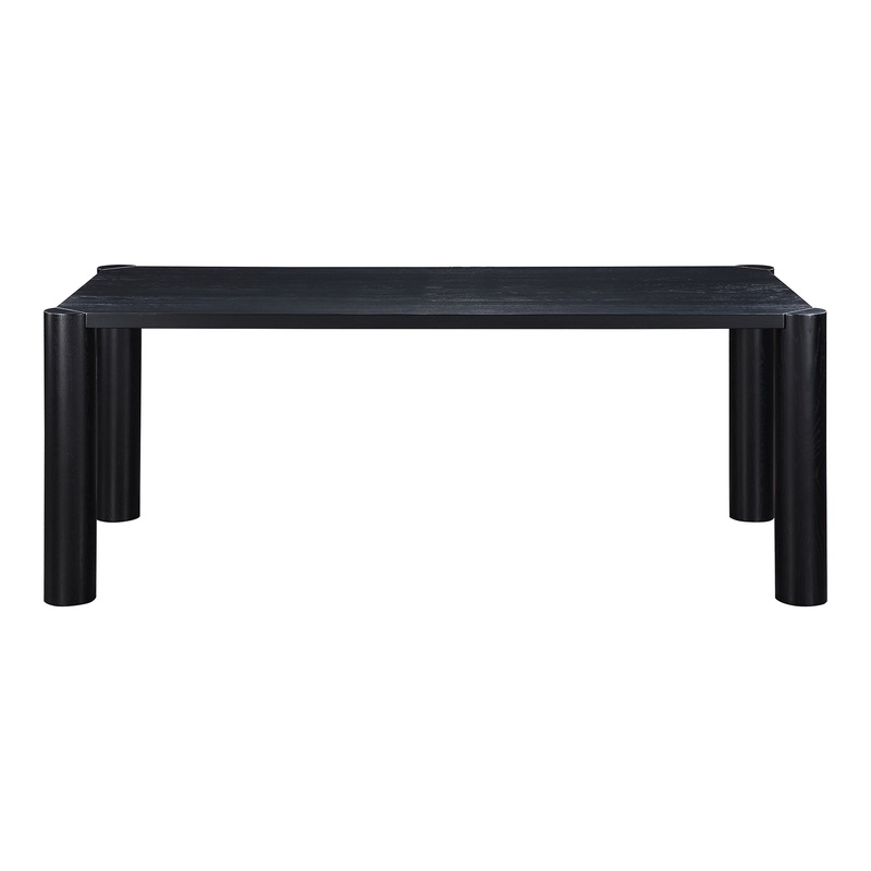 Rounded Elegance Dining Table in Solid White Oak