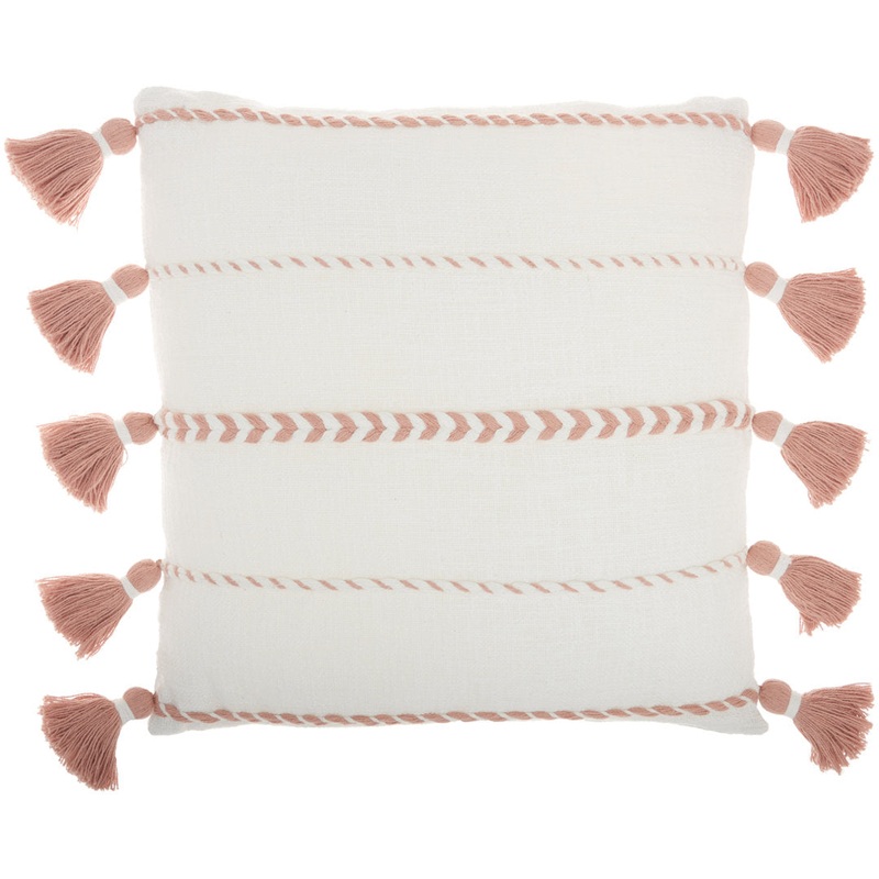 Square Pillow Cover & Insert Mina Victory Color: Blush