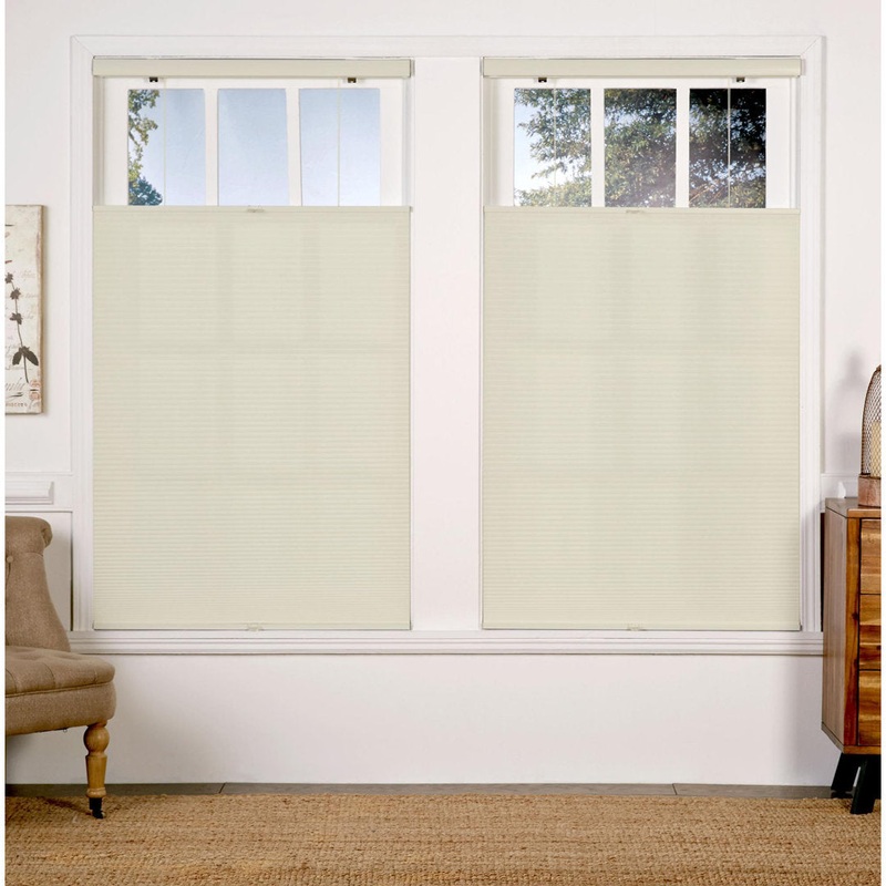 1 inch Cordless Semi-Sheer Light Filtering Top Down Bottom Up Cellular Shade Symple Stuff Blind Size: 27″W x 72″L Finish: Alabaster