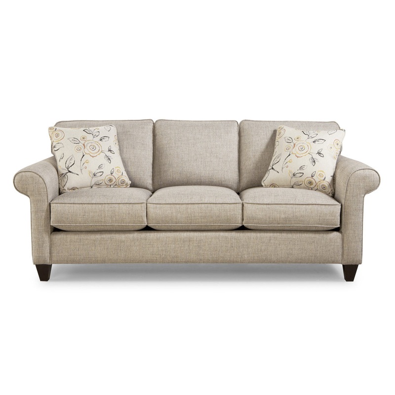 Affordable Fun 85″ Rolled Arm Sofa Red Barrel Studio Arm Covers: No, Body Fabric: Peyton 41 Gray Performance Twill