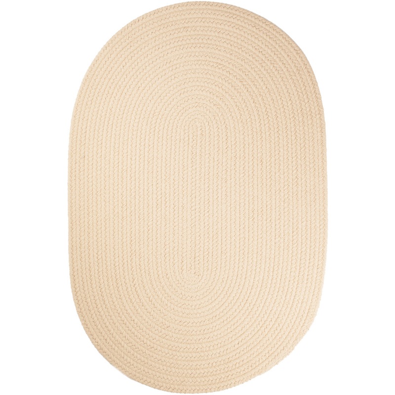 Smyth Handmade Cream Indoor/Outdoor Area Rug August Grove Rug Size: Oval 10′ x 13′