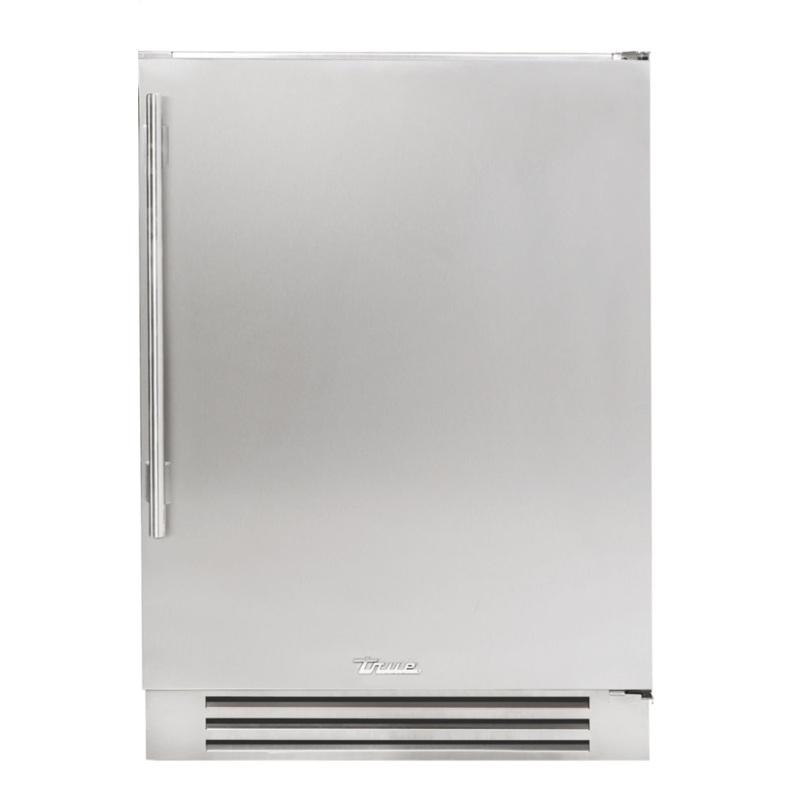 True Residential TUF24RSSC 24 Inch Solid Stainless Door Right Hinge Undercounter Freezer