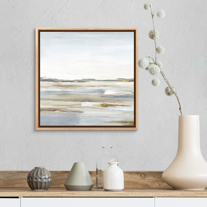 Vastness II by Eva Watts – Painting Print Wade Logan Size: 17.25″ H x 17.25″ W x 1.75″ D Format: Natural Floating Frame Canvas