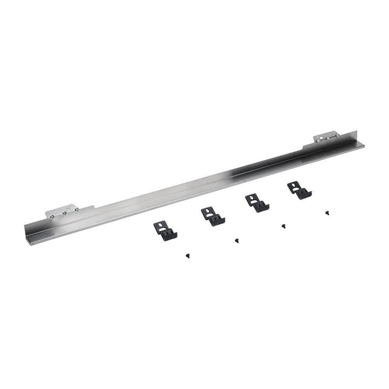 Whirlpool W11123003 27″/ 30″ Built-In Oven Flush Mount Trim Kit, Stainless Steel, with trim piece, mounting hardware, and instructions