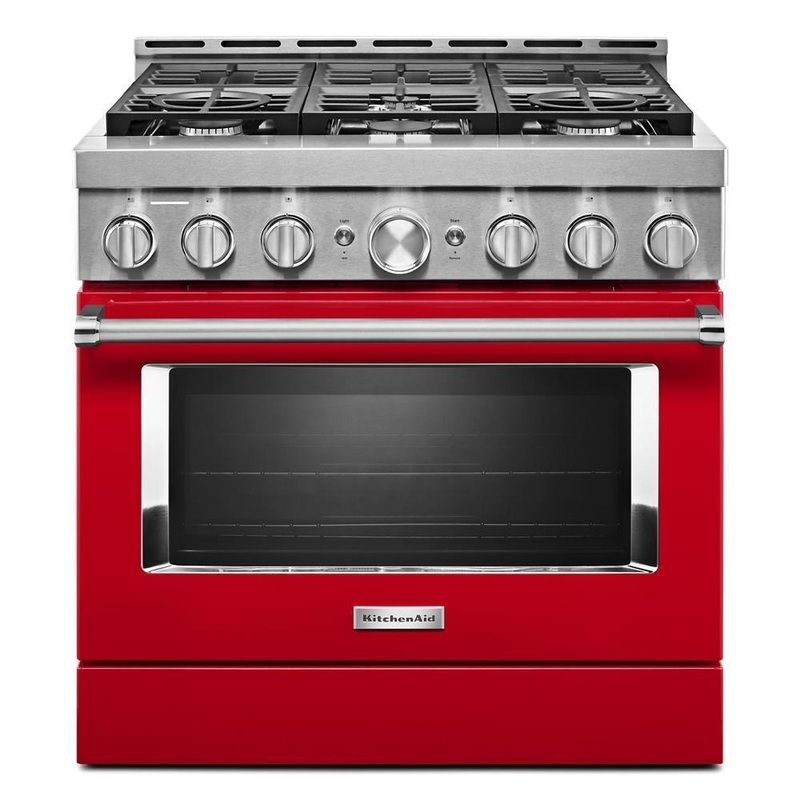 KFGC506JPA KitchenAid 36” Smart Commercial-Style Gas Range with 6 Burners