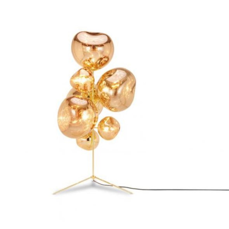 Melt Floor Chandelier Gold