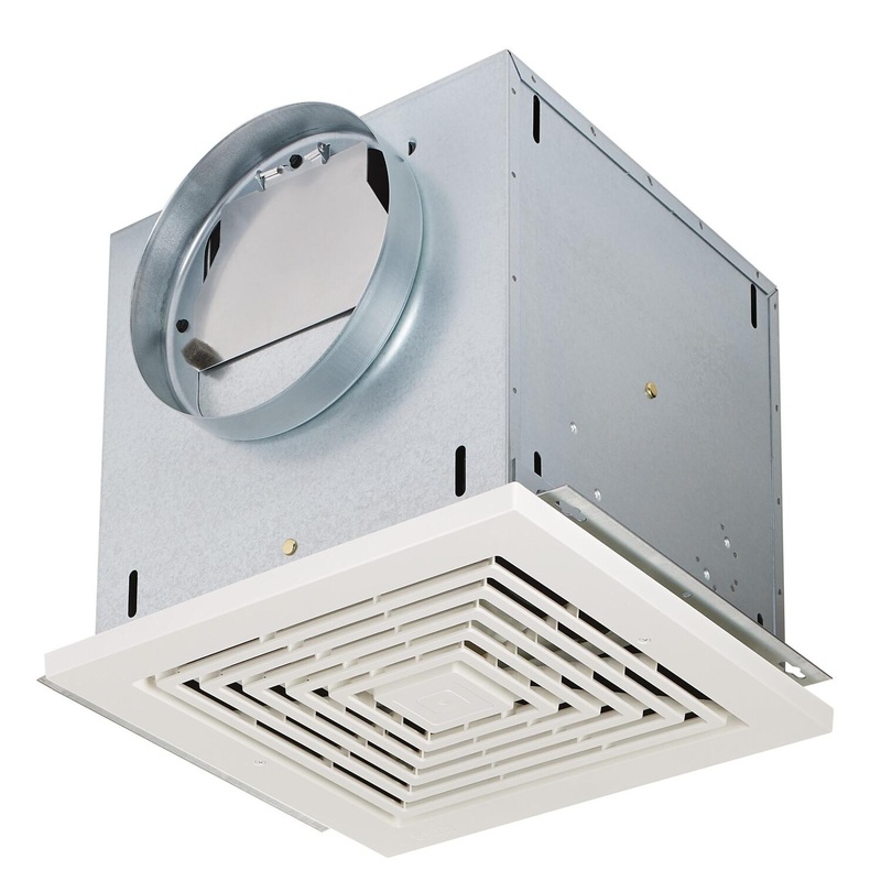 Broan L150E High-Capacity, Light Commercial 200 Cfm Ceiling Mount Ventilation Fan, 1.0 Sones Energy Star Certified