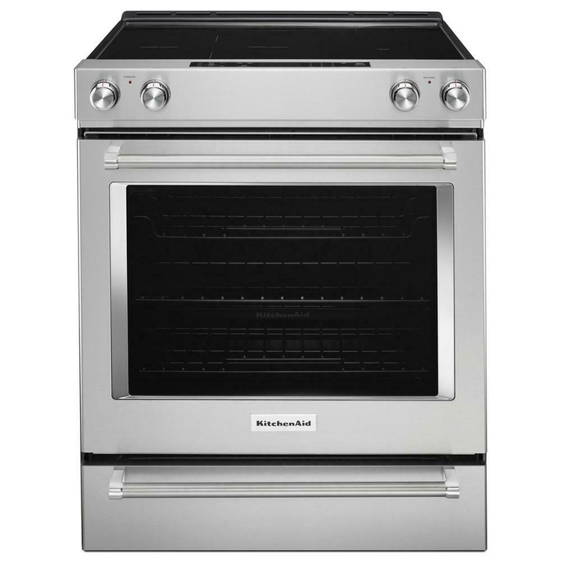 Kitchenaid KSEG700ESS 30-Inch 5-Element Electric Slide-In Convection Range