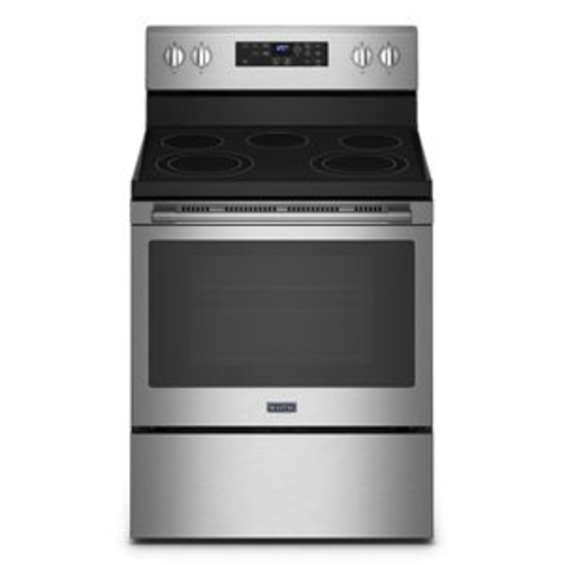 Maytag MER7700LZ Electric Range With Air Fryer And Basket – 5.3 Cu. Ft.