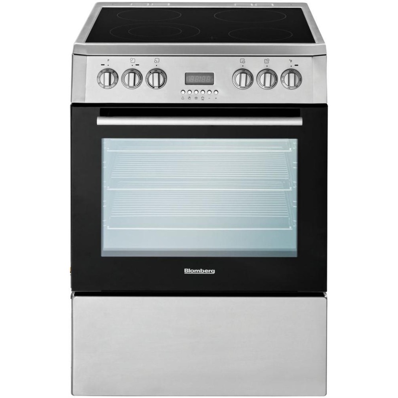 Blomberg Appliances BERU24102SS 24in Electric, convection w/fan and circular element, smooth top 4 zone, stainless