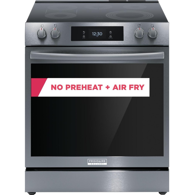Frigidaire GCFE3060BD 30″ Front Control Electric Range with Total Convection