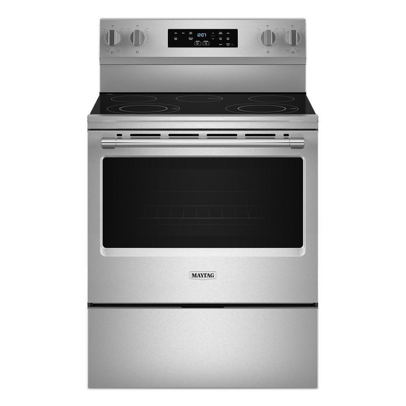 Maytag MFES4030RS 30-Inch Wide Electric Range With Steam Clean – 5.3 Cu. Ft.