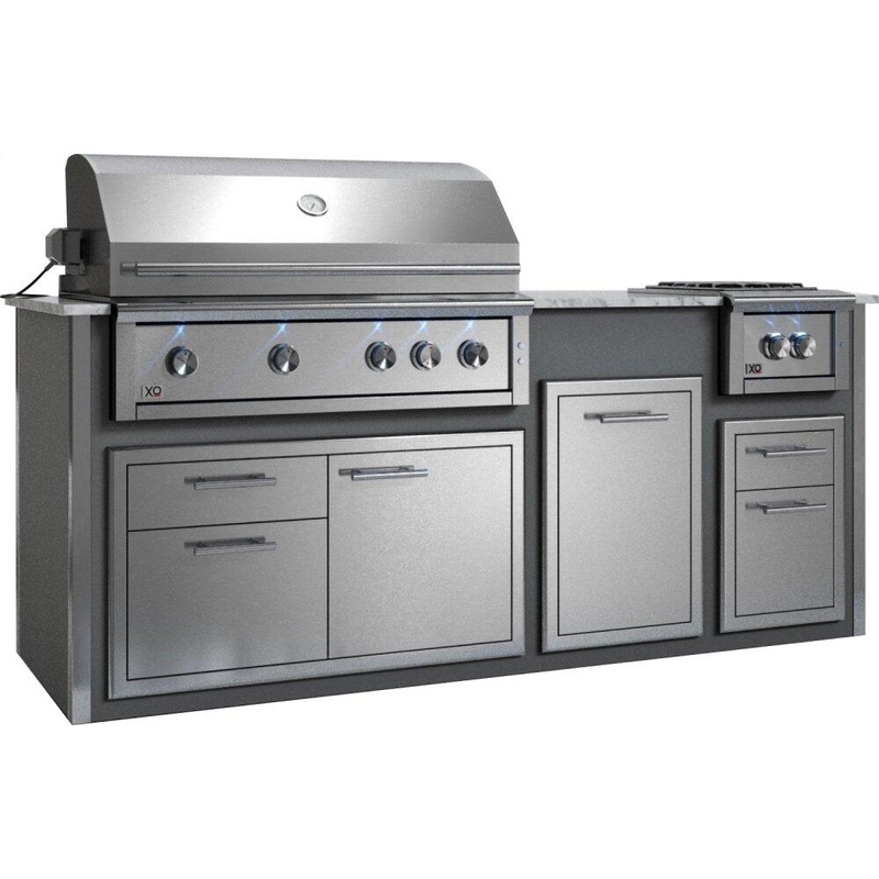 Xo Appliance XOGOK42V1GR Appliance Ready Pre-Assembled 42″ Designer Island Gray COMPONENTS SOLD SEPARATELY – Gray